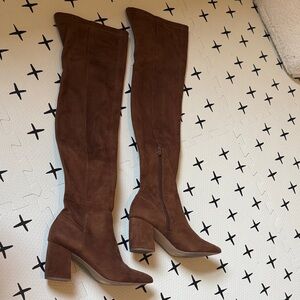 Steve Madden Tan Over-the-Knee Boots